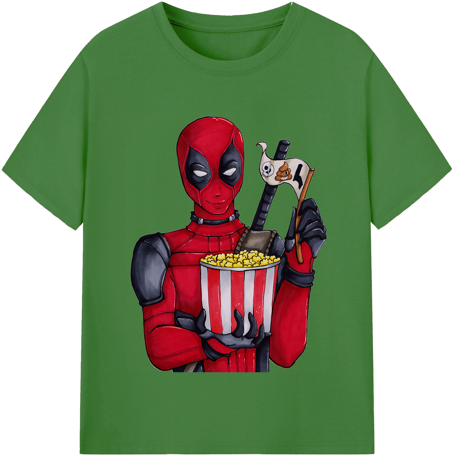 （画像用） Deadpool デッドプール レディースカジュアルプリントTシャツ（綿100％）